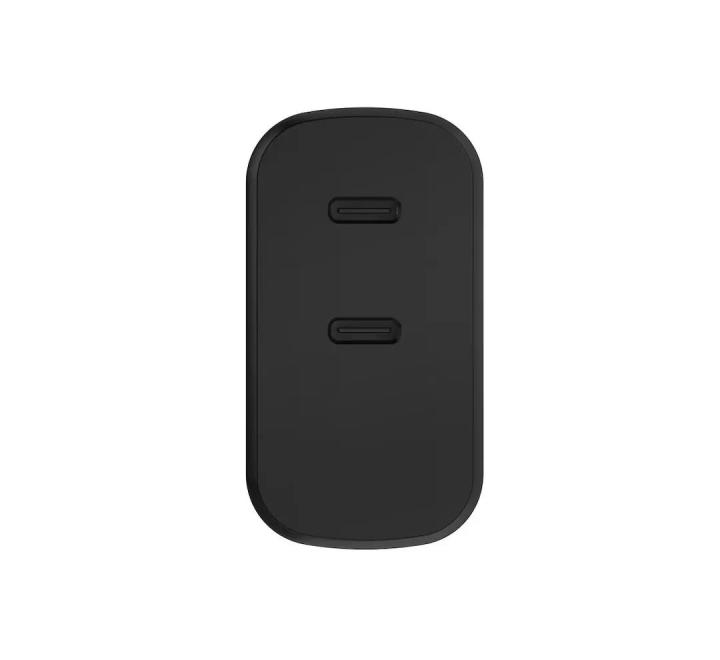 Încărcător USB-C GaN 45W, 2 Porturi, PD, PPS, Compact, Negru