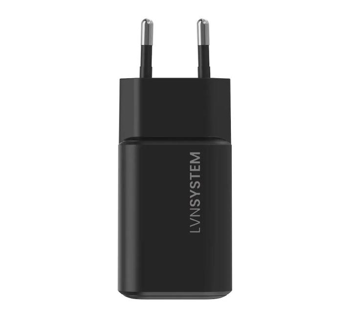 Încărcător USB-C GaN 65W, 2 Porturi USB-C, 1 USB-A 18W, PD, PPS, Compact, Negru