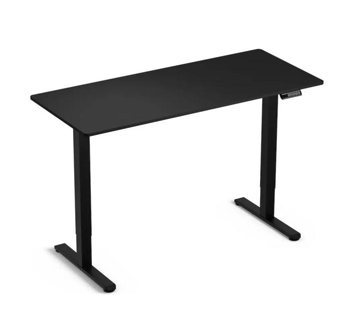 Birou cu Înălțime Reglabilă Electric, Blat 140x60cm, 3 Poziții Memorate, Negru