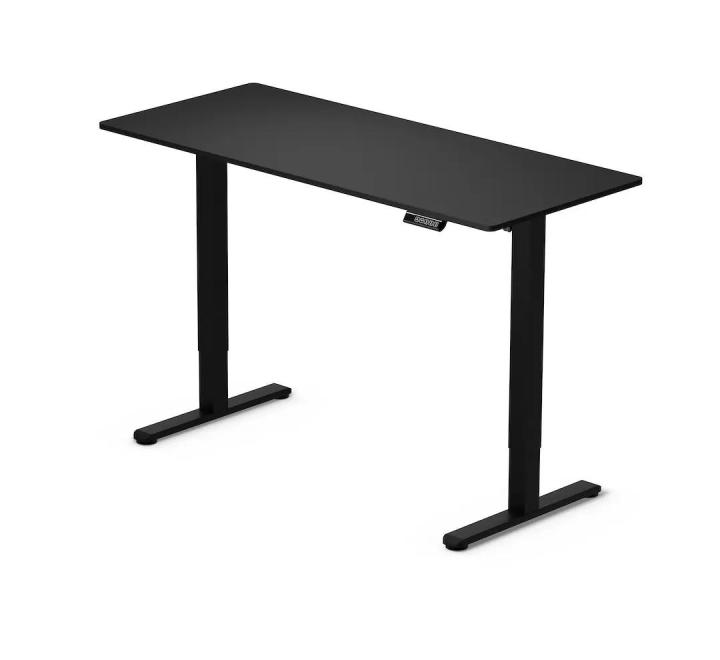 Birou cu Înălțime Reglabilă Electric, Blat 140x60cm, 3 Poziții Memorate, Negru