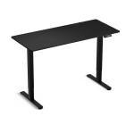 Birou cu Înălțime Reglabilă Electric, Blat 140x60cm, 3 Poziții Memorate, Negru