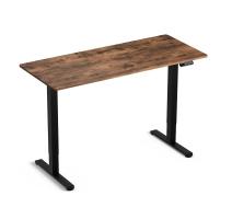 Birou cu Înălțime Reglabilă Electric, Blat 140x60cm, 3 Poziții Memorate, Negru/Rustic