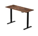 Birou cu Înălțime Reglabilă Electric, Blat 140x60cm, 3 Poziții Memorate, Negru/Rustic