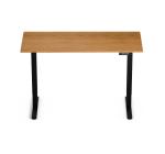 Birou cu Înălțime Reglabilă Electric, Blat 140x60cm, 3 Poziții Memorate, Negru/Lemn
