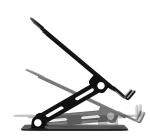 Suport Laptop, Reglabil 2,2-27 cm, Oțel, Negru