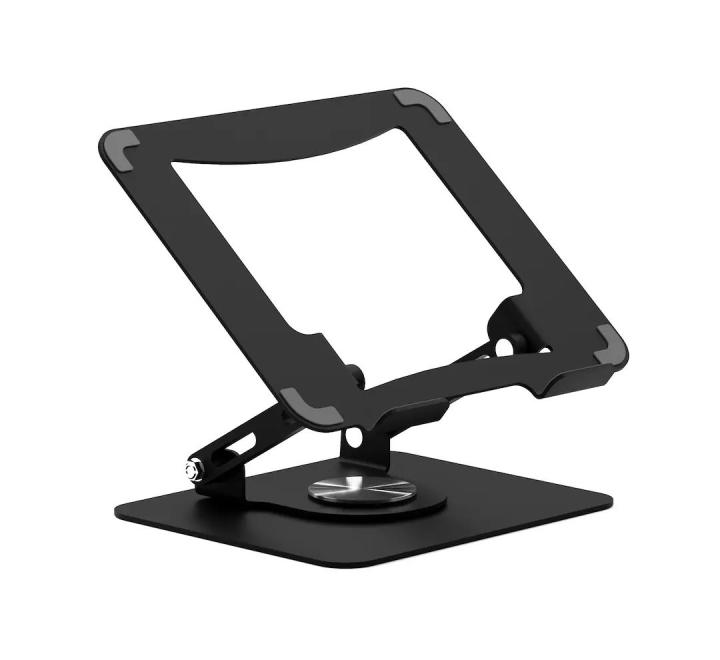 Suport Laptop Rotativ, Reglabil 2,5-22 cm, Oțel, Negru