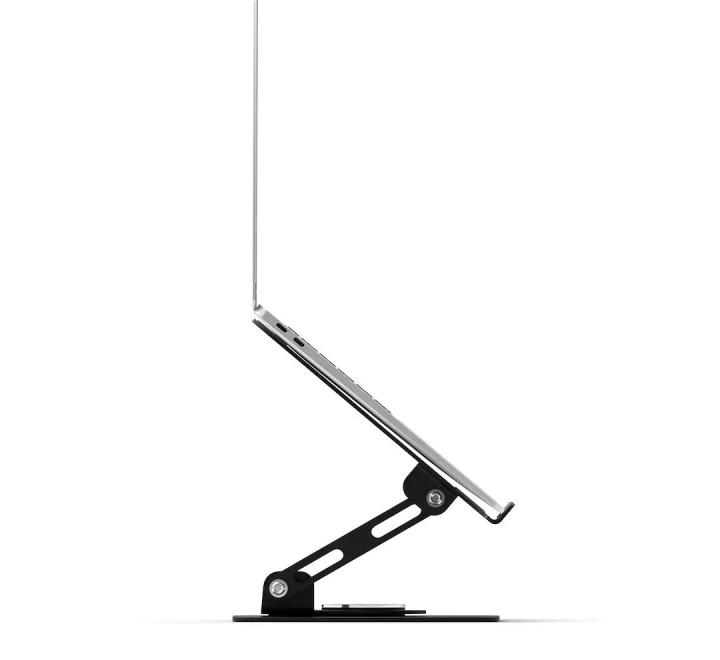 Suport Laptop Rotativ, Reglabil 2,5-22 cm, Oțel, Negru