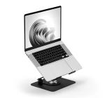Suport Laptop Rotativ, Reglabil 2,5-22 cm, Oțel, Negru