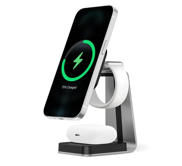 Stație de încărcare 3în1 MagSafe Wireless Charger pentru Dispozitive Apple