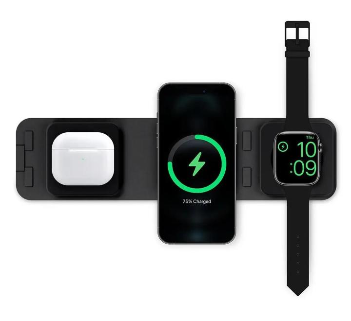 Stație de încărcare 3în1 Portable MagSafe Wallet