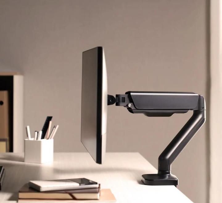 Suport Monitor M1 Pro, cu Arc Gazos, Reglabil, 75x75/100x100, Negru