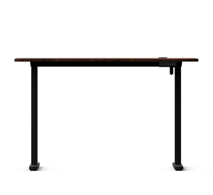 Birou cu Înălțime Reglabilă Electric, Blat 120x60cm, Negru/Rustic
