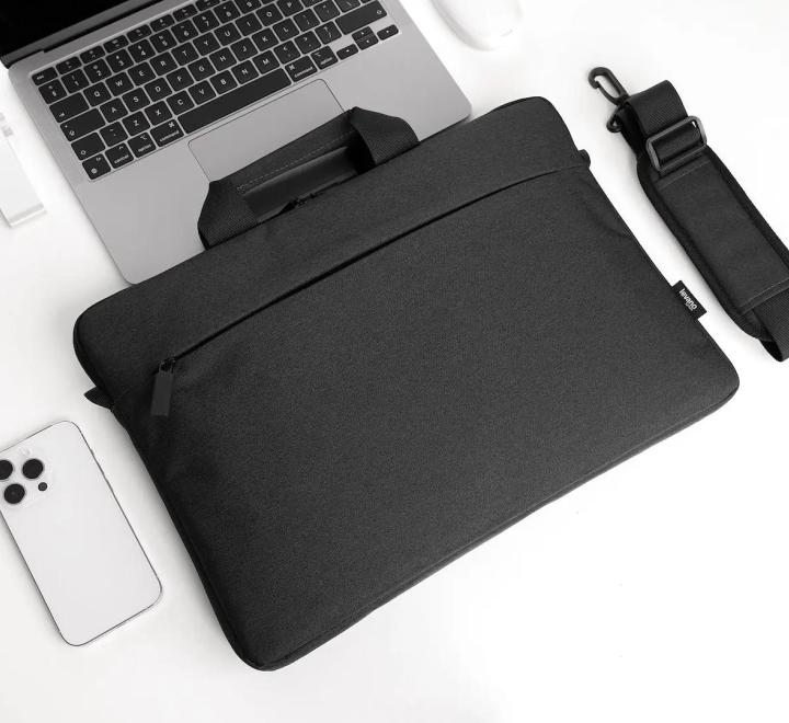 Geantă Laptop, 100% Poliester Impermeabil, Negru