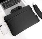 Geantă Laptop, 100% Poliester Impermeabil, Negru