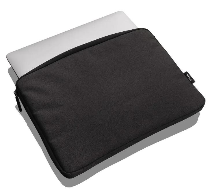 Husă Laptop, 100% Poliester, Fermoar Dublu, Negru