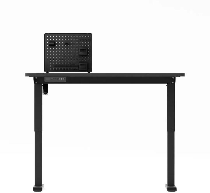Panou Perforat Organizator Birou, Capacitate 10 kg, Oțel + ABS, Negru, 57.5x52cm