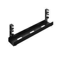 Organizator pentru Cabluri, Oțel + Plastic, Capacitate 5 kg, Negru, 60x20.7x10.5cm