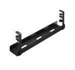 Organizator pentru Cabluri, Oțel + Plastic, Capacitate 5 kg, Negru, 60x20.7x10.5cm