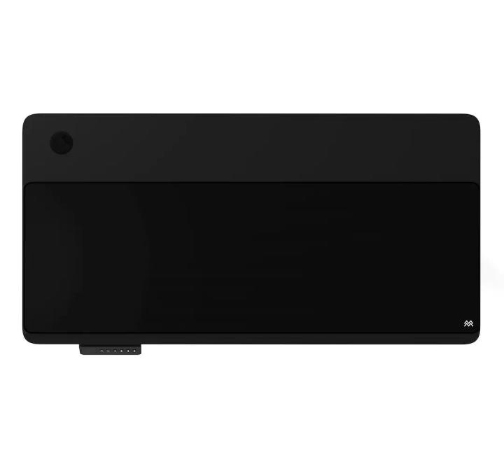 Mousepad, Microfibră + Cauciuc Antiderapant, Grosime 3mm, Negru, 120x40cm,