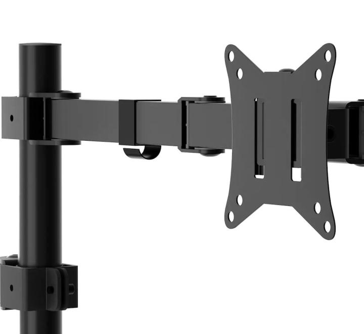 Suport Monitor și Laptop Reglabil 360°, Capacitate 9 kg, Negru, 75x75/100x100mm