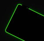 Mousepad cu Iluminare RGB, Microfibră + Cauciuc Antiderapant, Grosime 3mm, Negru, 80x30cm