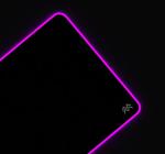 Mousepad cu Iluminare RGB, Microfibră + Cauciuc Antiderapant, Grosime 3mm, Negru, 80x30cm