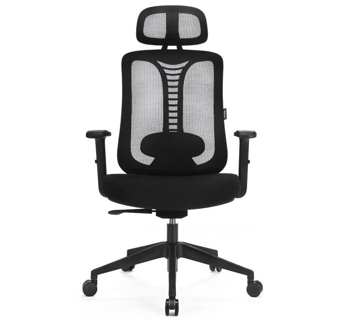 Scaun de Birou Ergonomic, Reglabil, LVN System Ergo Essential, Negru