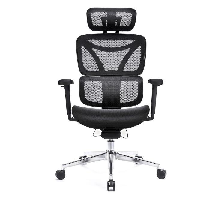 Scaun de Birou Ergonomic, Reglabil, LVN System Control Pro, Negru