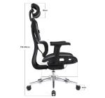 Scaun de Birou Ergonomic, Reglabil, LVN System Control Pro, Negru