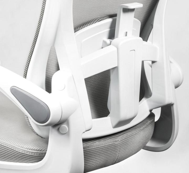 Scaun de Birou Ergonomic, Reglabil, LVN System Ergo Lite, Alb