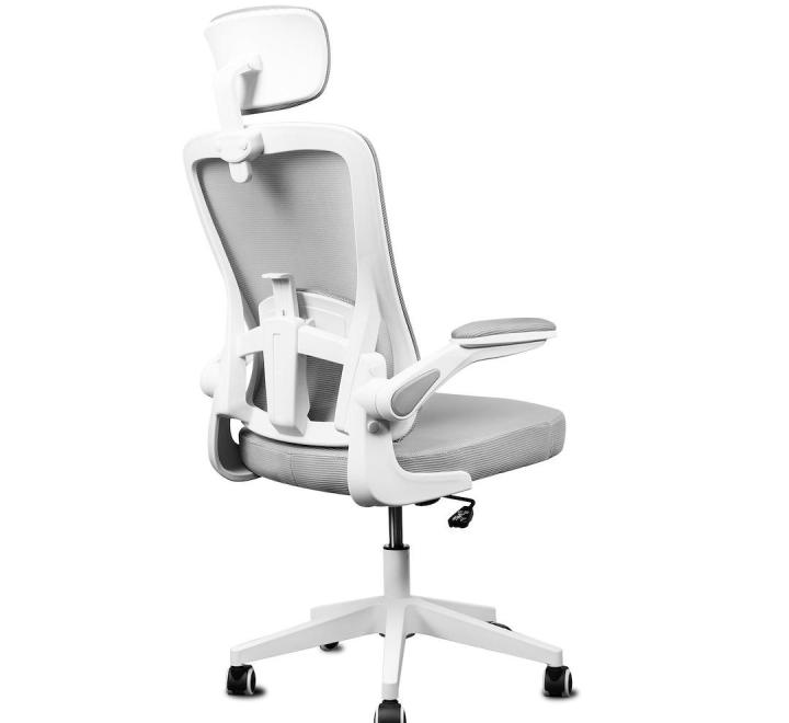 Scaun de Birou Ergonomic, Reglabil, LVN System Ergo Lite, Alb