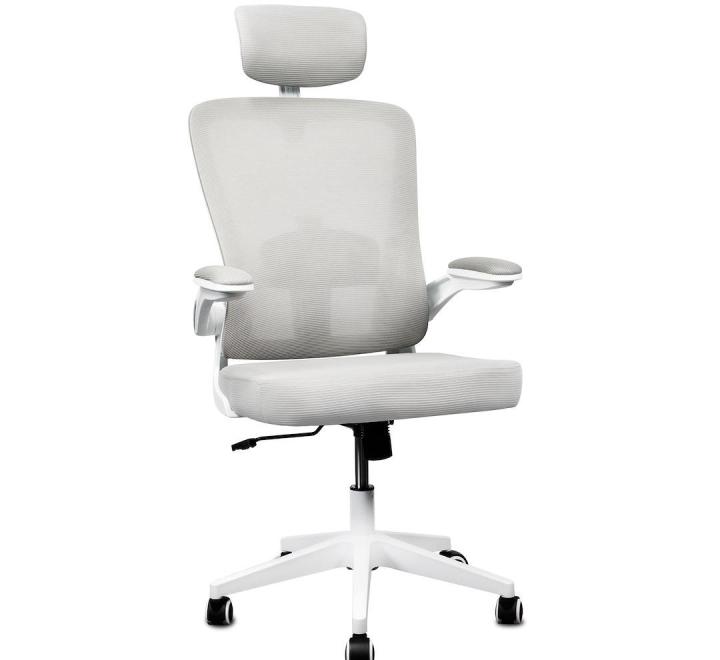 Scaun de Birou Ergonomic, Reglabil, LVN System Ergo Lite, Alb