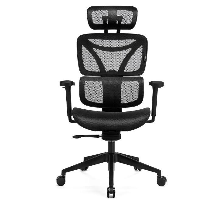 Scaun de Birou Ergonomic, Reglabil, LVN System Control Series, Negru