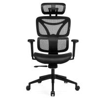 Scaun de Birou Ergonomic, Reglabil, LVN System Control Series, Negru