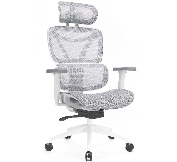 Scaun de Birou Ergonomic, Reglabil, LVN System Control Series, Alb