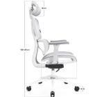 Scaun de Birou Ergonomic, Reglabil, LVN System Control Series, Alb