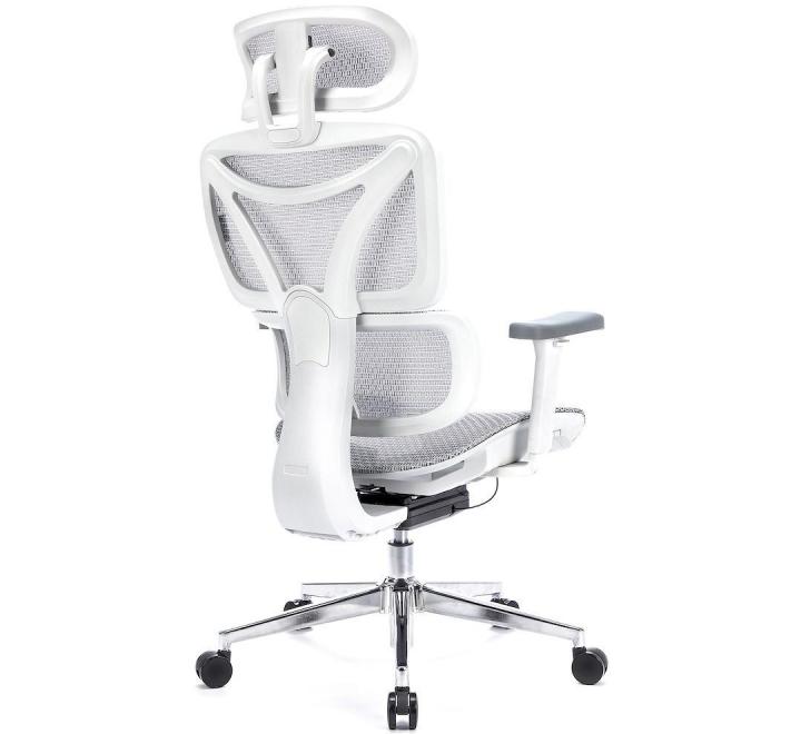 Scaun de Birou Ergonomic, Reglabil, LVN System Control Pro, Alb
