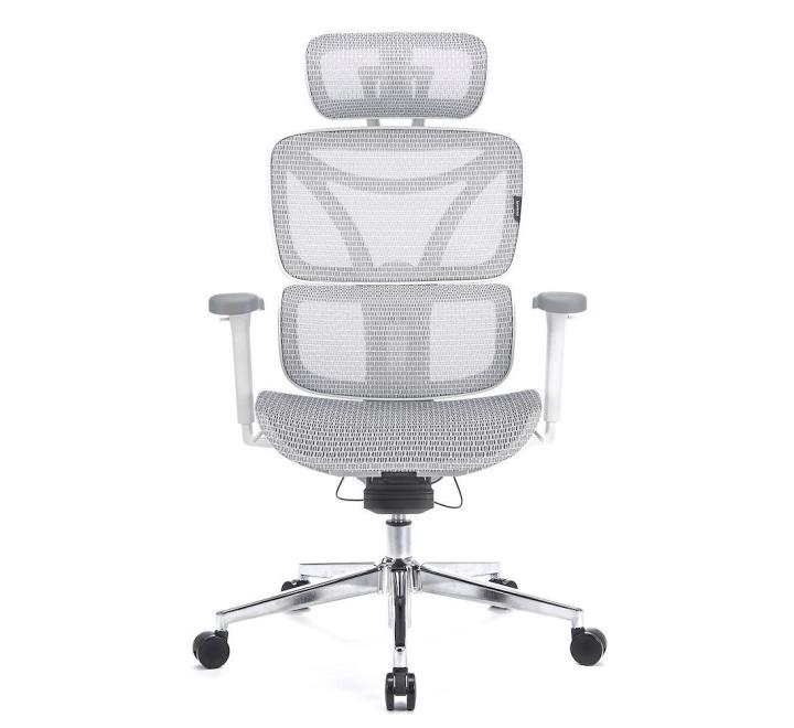 Scaun de Birou Ergonomic, Reglabil, LVN System Control Pro, Alb