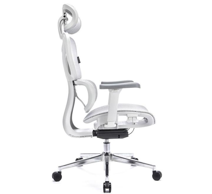 Scaun de Birou Ergonomic, Reglabil, LVN System Control Pro, Alb
