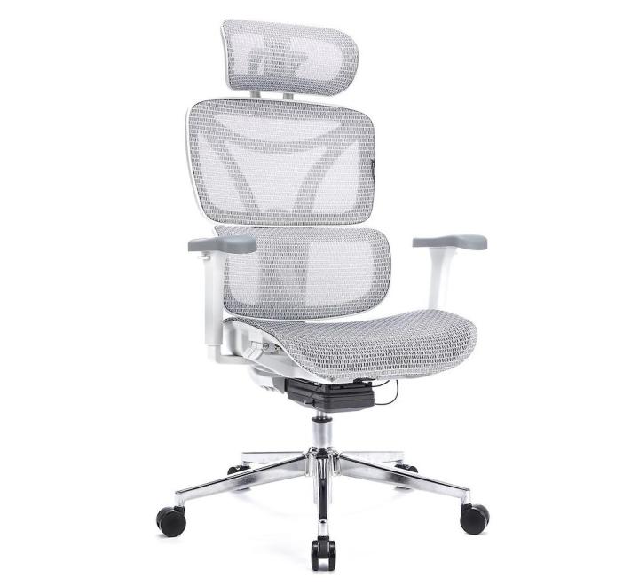 Scaun de Birou Ergonomic, Reglabil, LVN System Control Pro, Alb