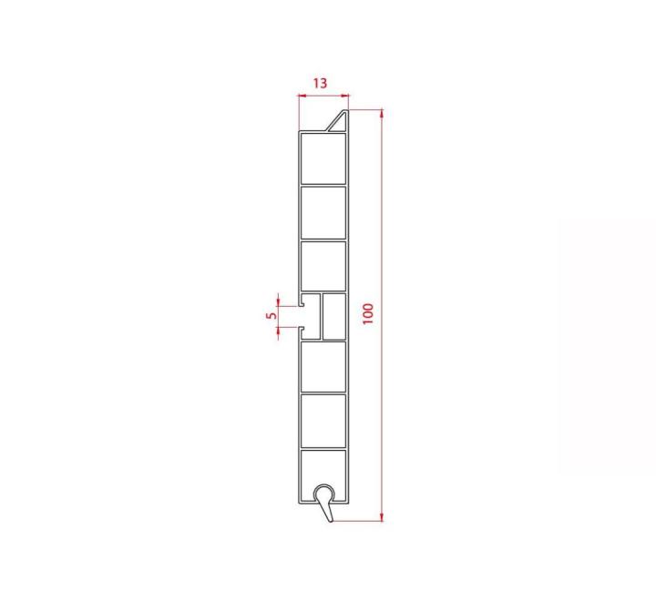 PLINTA H=100 NEGRU MAT - 4M