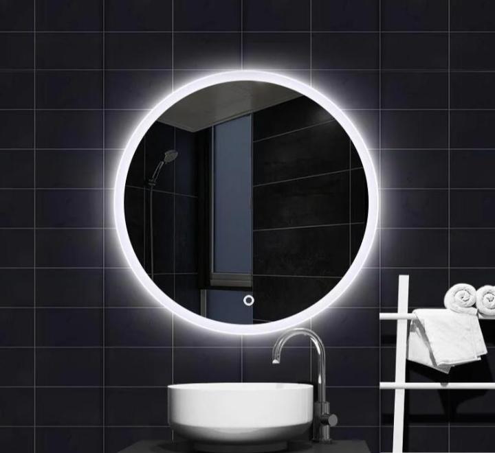 Oglindă LED, lumină reglabilă, dezaburire, 2 db bluetooth, 80cm