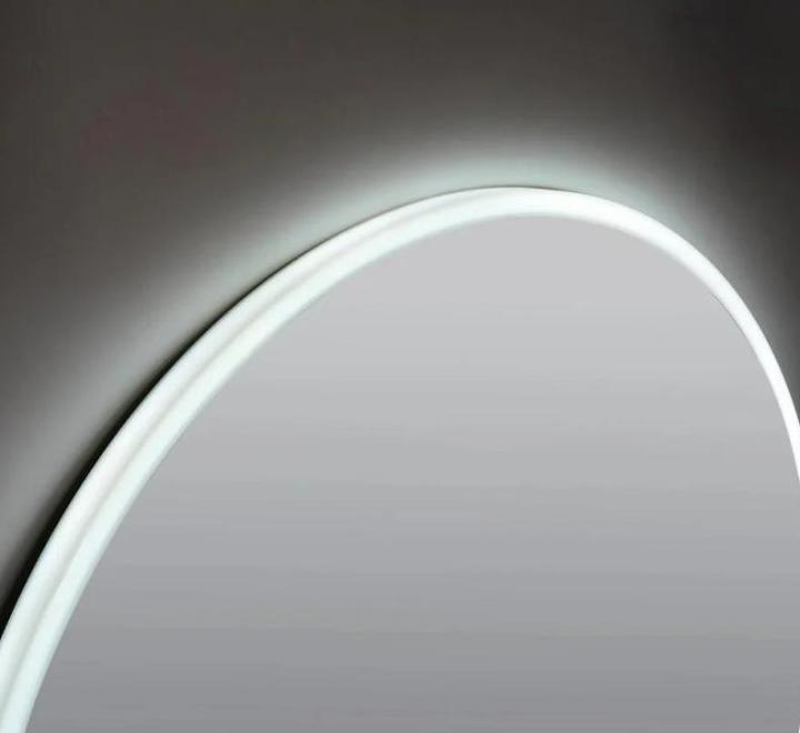 Oglindă LED, lumină reglabilă, dezaburire, ceas si temperatură, 80cm