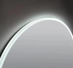 Oglindă LED, lumină reglabilă, dezaburire, ceas si temperatură, 80cm