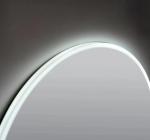 Oglindă LED, lumină reglabilă, dezaburire, ceas si temperatură, 100cm