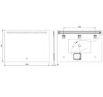 Oglinda LED 1000x700 - Anti-aburire, 2100 lm