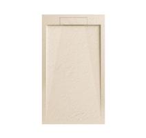 Cădiță de duș STONE 120x90 cm - Marmură Turnată, Bej Mat