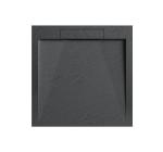 Cădiță de duș STONE 90x90 cm - Marmură Turnată, Antracit Mat