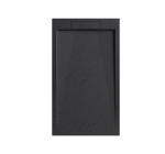 Cădiță de duș STONE 120x90 cm - Marmură Turnată, Negru Mat