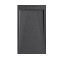 Cădiță de duș STONE 120x90 cm - Marmură Turnată, Antracit Mat